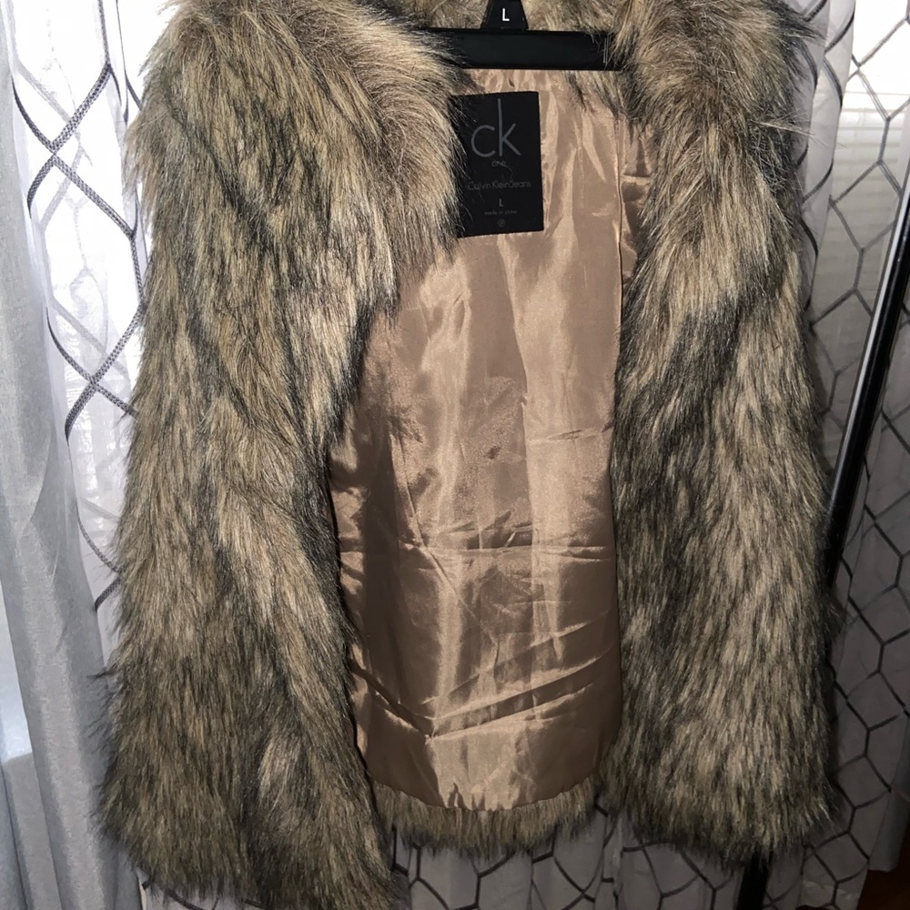 Calvin Klein Faux Fur